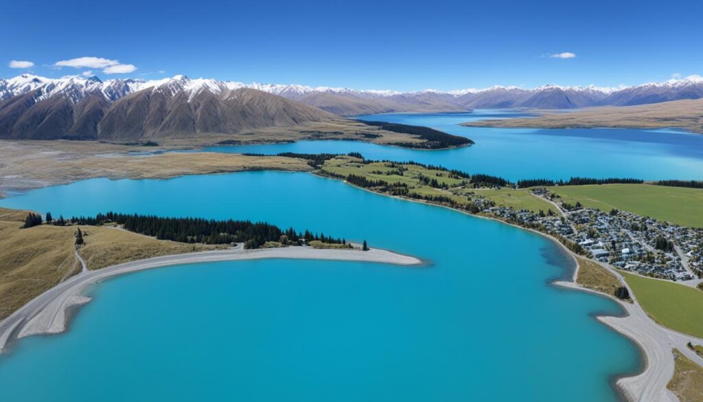 turquoise waters Lake Tekapo